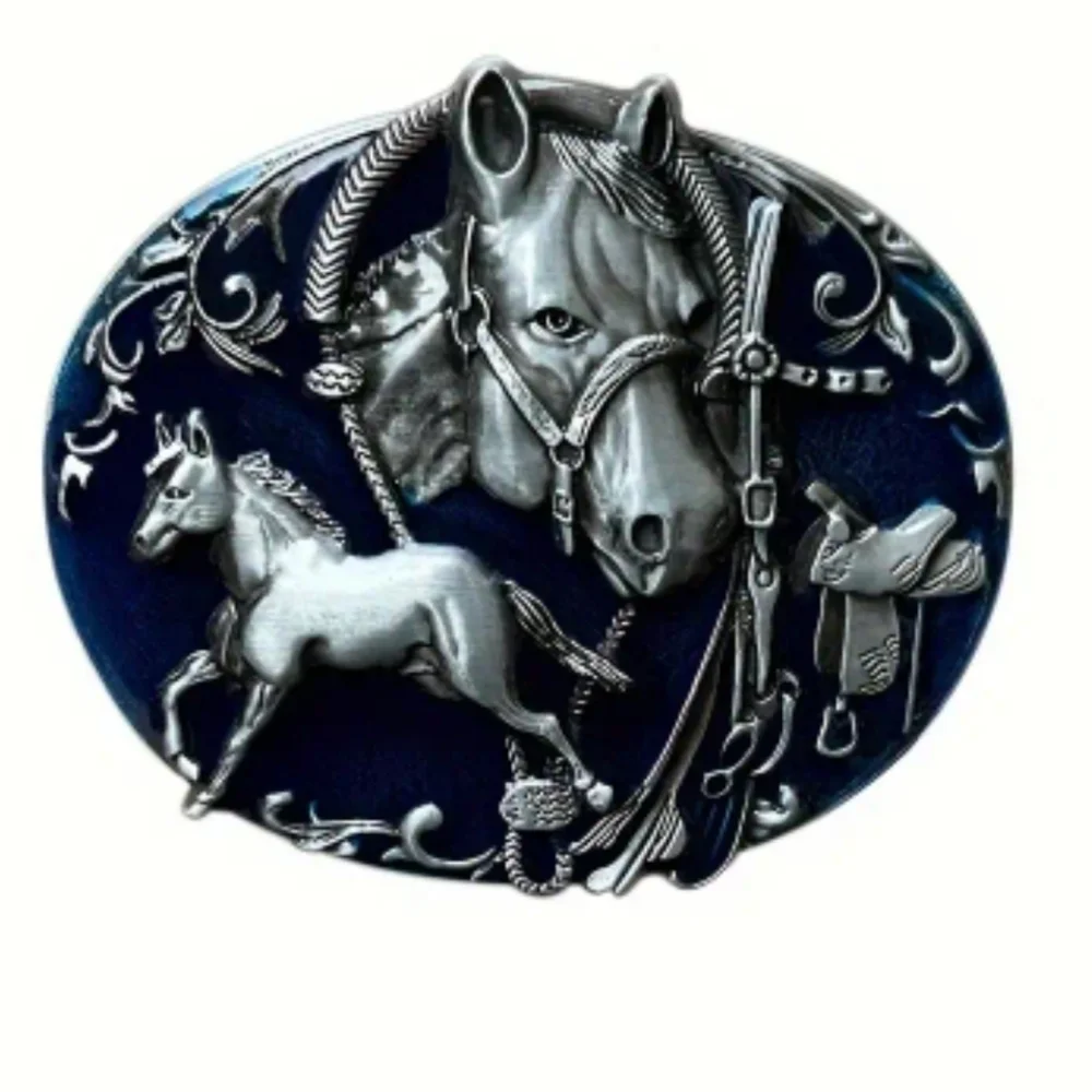 New men's horse Western cowboy belt buckle